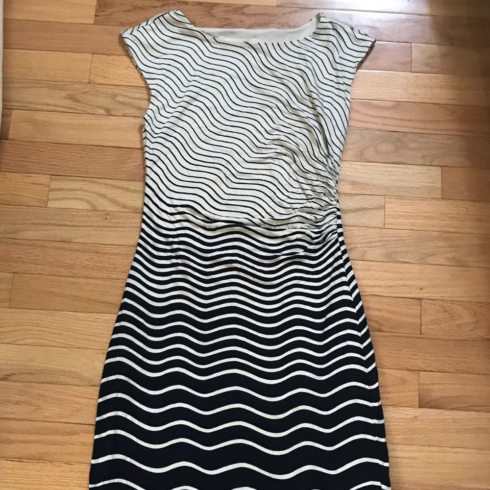 EUC LOFT Ombré striped dress